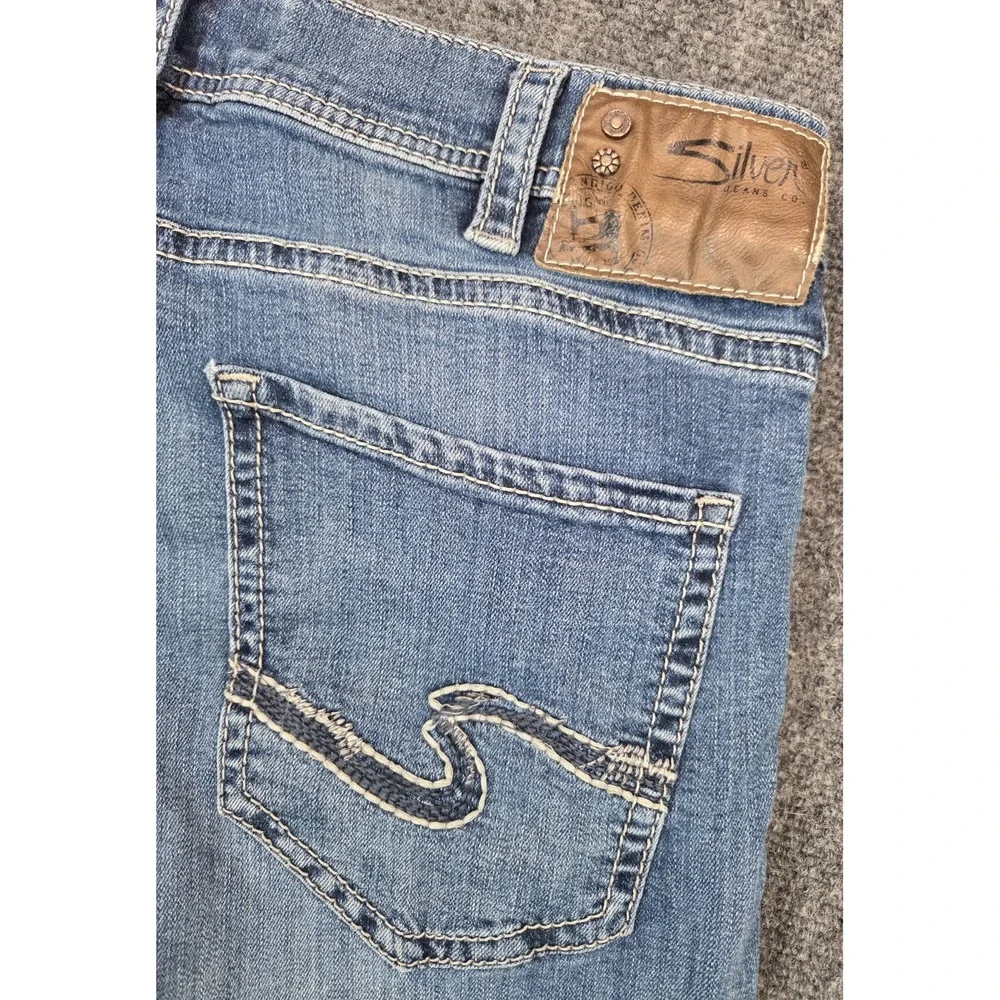 Silver Zac Jeans Mens 33x32 Blue Stretch